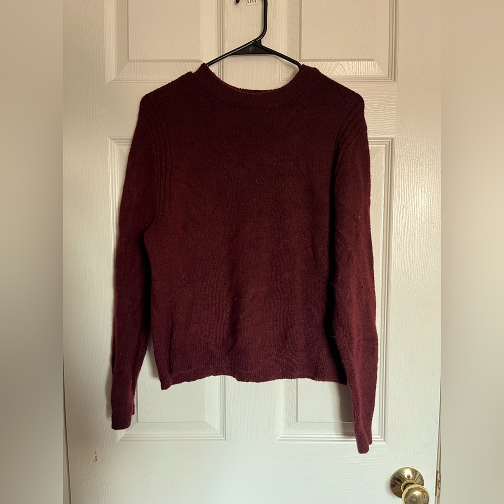 burgundy a new day sweater
